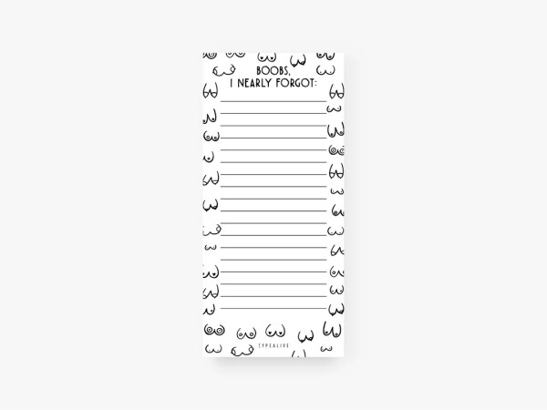 Typealive Notizheft Notizblock "schmal" Nearly Forgot