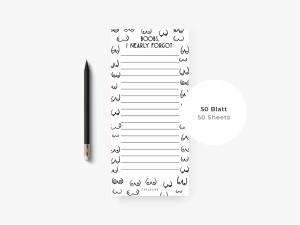 Typealive Notizheft Notizblock "schmal" Nearly Forgot