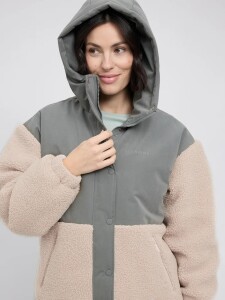 Mazine Damen Jacke Fabric Blocking Jacket light bottle/natural