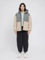 Mazine Damen Jacke Fabric Blocking Jacket light bottle/natural