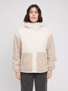 Mazine Damen Jacke Fabric Blocking Jacket moon/natural