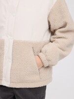 Mazine Damen Jacke Fabric Blocking Jacket moon/natural