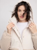 Mazine Damen Jacke Fabric Blocking Jacket moon/natural