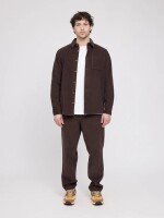 Mazine Herren Hemd Pocket Corduroy black coffee