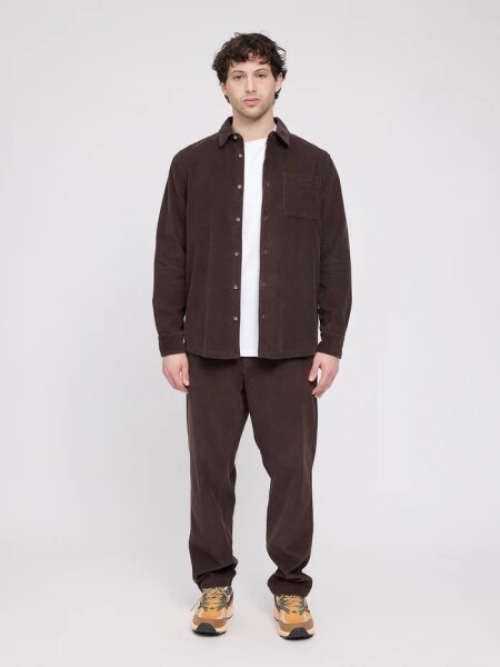 Mazine Herren Hose Corduroy Jogpants black coffee