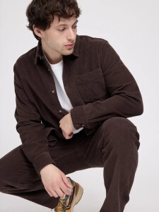Mazine Herren Hose Corduroy Jogpants black coffee