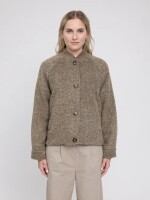 Mazine Damen Jacke Vegan Wool Bomber mokka melange