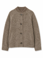 Mazine Damen Jacke Vegan Wool Bomber mokka melange