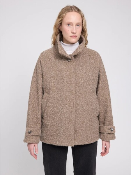Mazine Damen Jacke Vegan Wool walnut