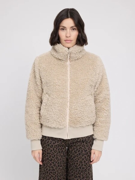 Mazine Damen Jacke Faux-Fur Blouson natural