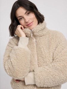 Mazine Damen Jacke Faux-Fur Blouson natural