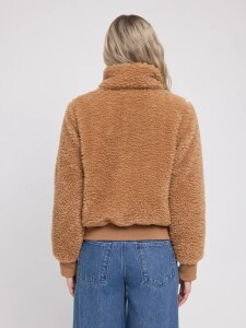 Mazine Damen Jacke Faux-Fur Blouson fawn