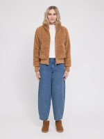 Mazine Damen Jacke Faux-Fur Blouson fawn