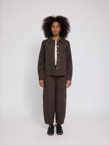 Mazine Damen Jacke Printed Denim Jacket chocolate...
