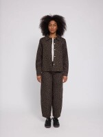 Mazine Damen Jacke Printed Denim Jacket chocolate brown/printed