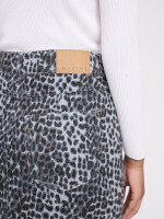 Mazine Damen Rock printed mini denim grey/printed