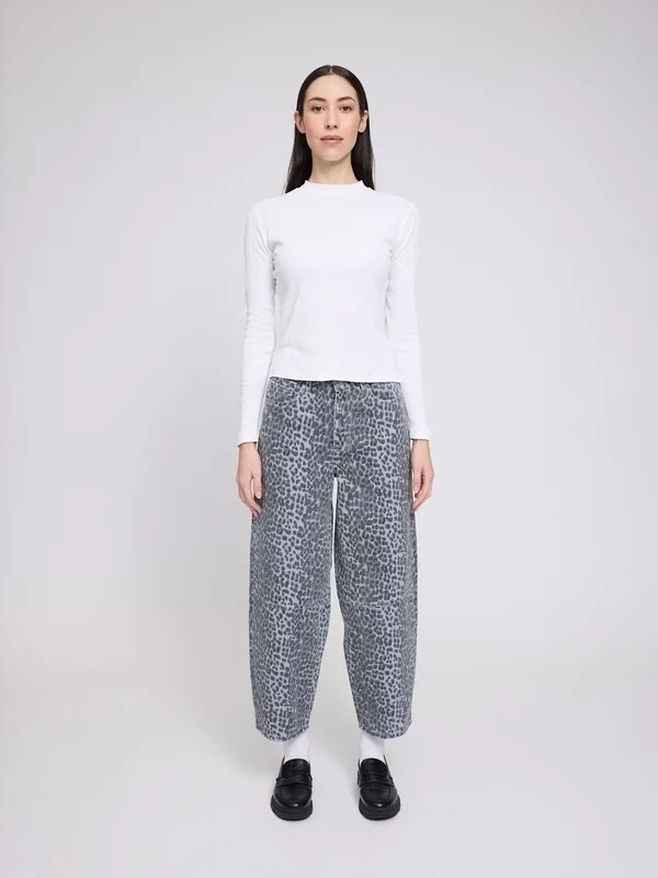 Mazine Damen Jeans Barrel Leg printed gr box