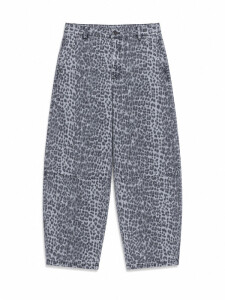 Mazine Damen Jeans Barrel Leg printed grey