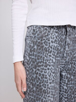 Mazine Damen Jeans Barrel Leg printed grey