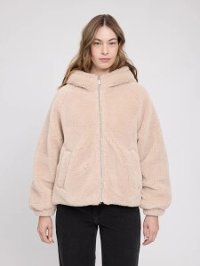 Mazine Damen Jacke Faux-Fur Hooded Jacket natural