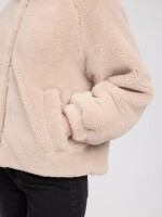 Mazine Damen Jacke Faux-Fur Hooded Jacket natural