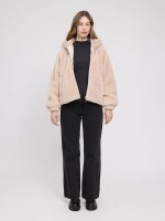 Mazine Damen Jacke Faux-Fur Hooded Jacket natural