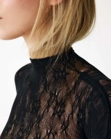 Swedish Stockings Damen Longsleeve Nova Lace black