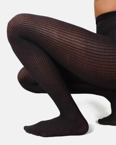Swedish Stockings Strumpfhose Zoe Ribbed black