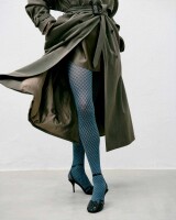 Swedish Stockings Damen Strumpfhose Clara Mod Dusty Blue