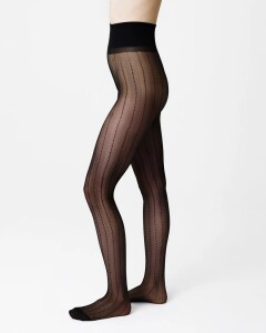 Swedish Stockings Damen Strumpfhose Viveca Stripe Black