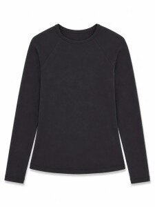 Mazine Damen Longsleeve Fabric Mix Black