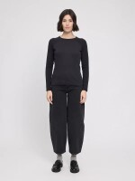 Mazine Damen Longsleeve Fabric Mix Black