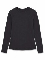 Mazine Damen Longsleeve Fabric Mix Black