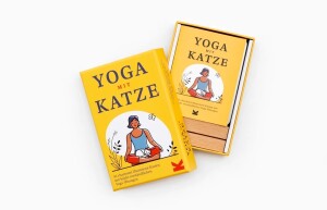 Laurence King Verlag Kartenset Yoga mit Katze