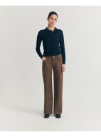 Thinking Mu Damen Hose Kettan Albin Stripes Brown