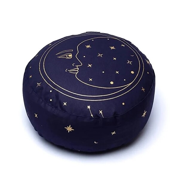 Phoenix Meditationskissen Mond marineblau