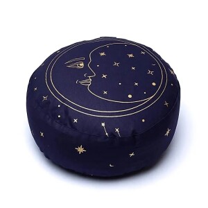 Phoenix Meditationskissen Mond marineblau