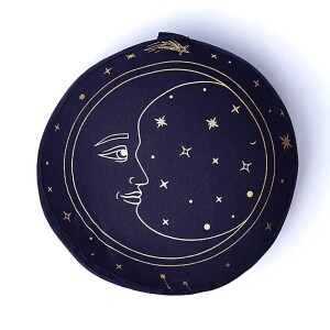 Phoenix Meditationskissen Mond marineblau