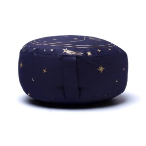 Phoenix Meditationskissen Mond marineblau