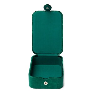 Phoenix Import Schmuck- / Tarotkästchen Samt grün mit Tarotauge