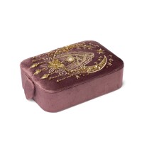 Phoenix Import Schmuck- / Tarotkästchen Samt rosa mit Göttin