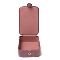 Phoenix Import Schmuck- / Tarotkästchen Samt rosa mit Göttin