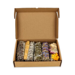 Phoenix Import Smudge-Set Weißer Salbei und gemischte Kräuter 5 Stück