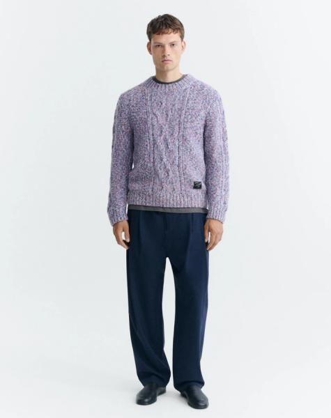 Thinking Mu Herren Pullover Julien Knitted Multicolor