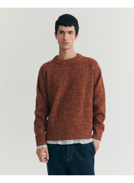 Thinking Mu Herren Pullover Santos Knitted brown