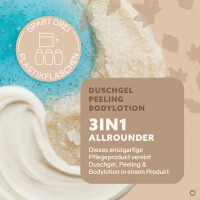 Puremetics Dusch-Fluff 3in1 Einklang: Herbstapfel, Veilchen & Zedernholz