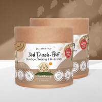 Puremetics Dusch-Fluff 3in1 Einklang: Herbstapfel, Veilchen & Zedernholz
