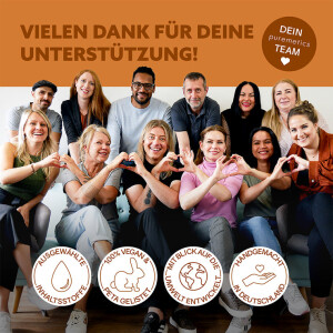 Puremetics Dusch-Fluff 3in1 Balance: Orange, Tonkabohne & Kaschmir