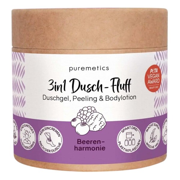 Puremetics Dusch-Fluff 3in1 Beeren-Harmonie