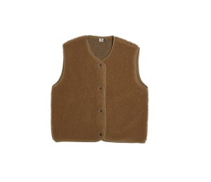 Alwero UNISEX Woll Weste TYB Teddy Brown